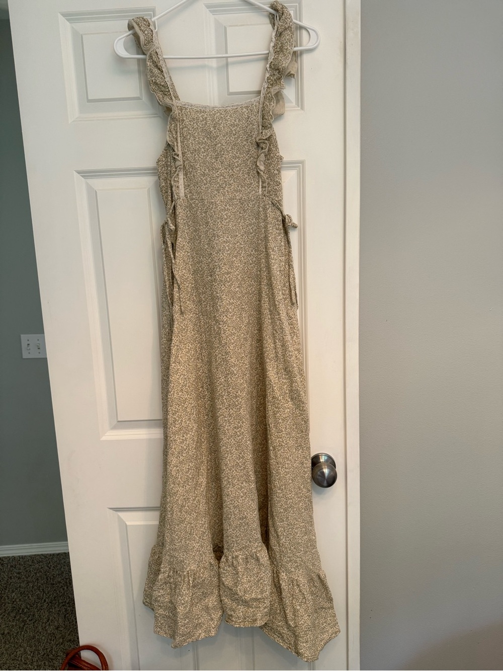 Neuflora wardrobe cotton  Floral Ruffle Maxi Dress
